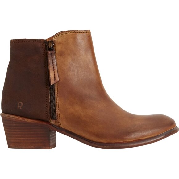 NEW ROAN BY BED STU Liz Short Boots - Leather For Women IN Tan Crust Suede7254s2 - Picture 2 of 8